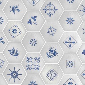 White Lotus Hex 6X7 Glossy