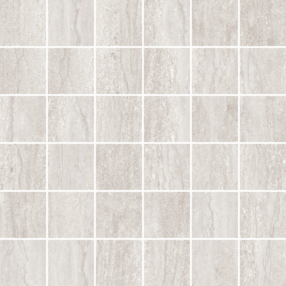 Light Grey 2X2 Mosaic Matte