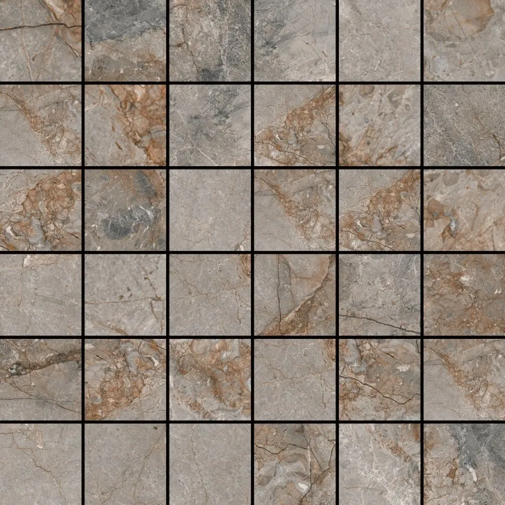 Greige 2X2 Mosaic Matte