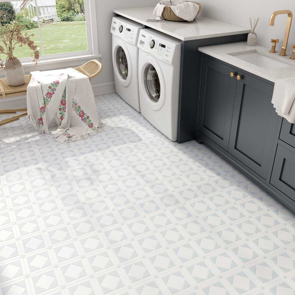 Chester Blue Celeste + Thassos Polished - Image 3