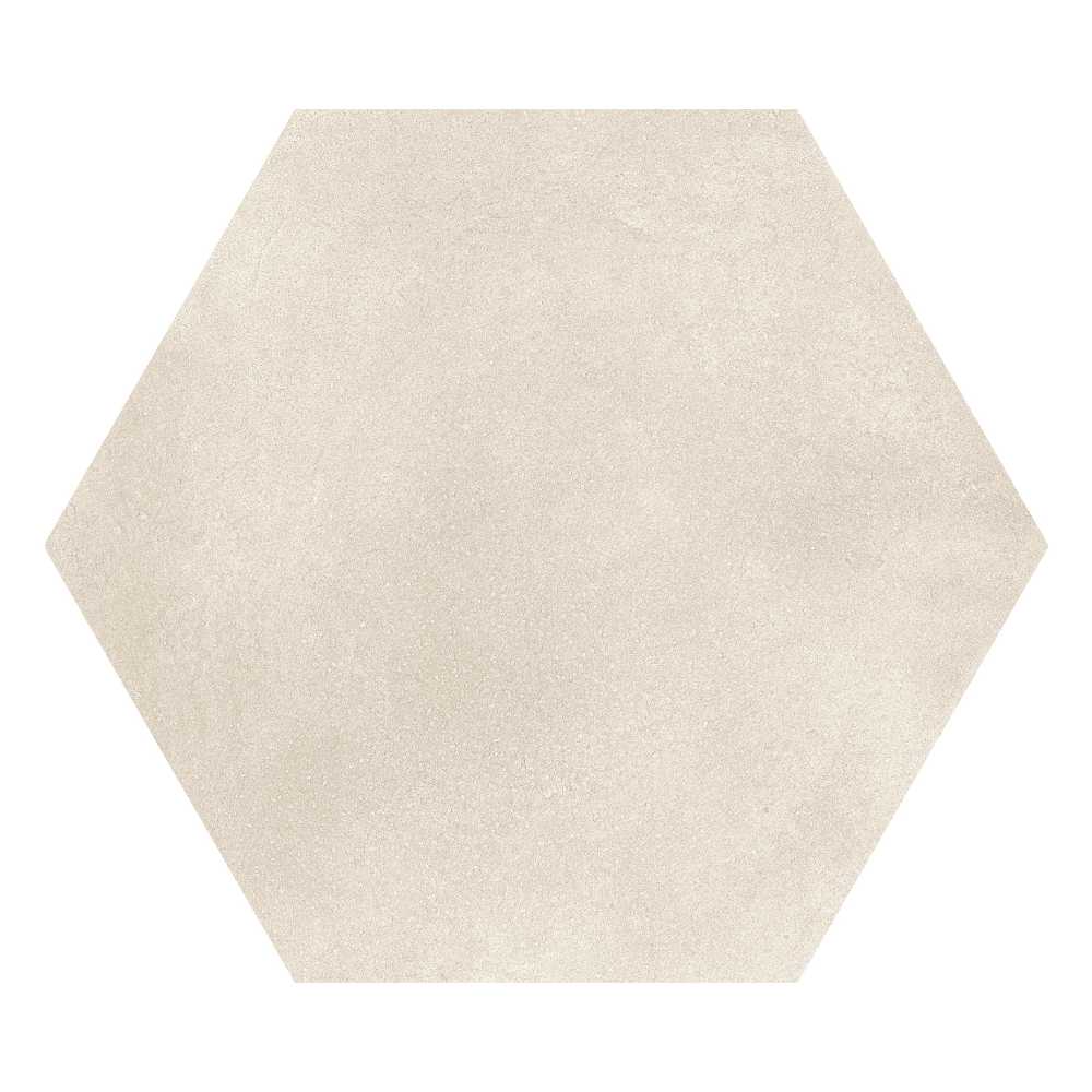 Beige 8" Hex Matte