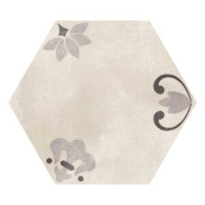 Beige Lily 8" Hex Matte