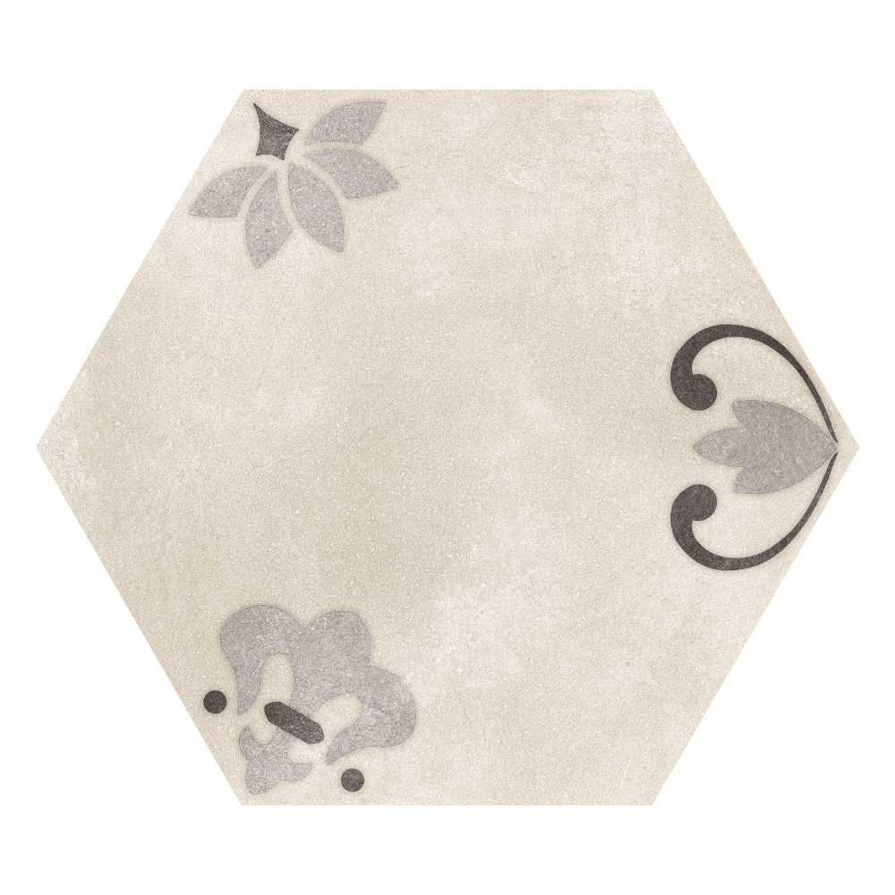 Beige Lily 8" Hex Matte