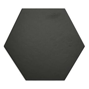 Black 8" Hex Matte