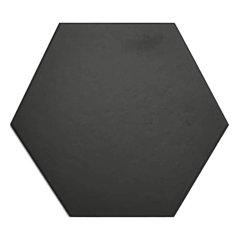 Black 8" Hex Matte