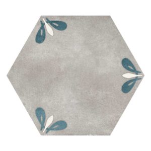 Grey Lily 8" Hex Matte