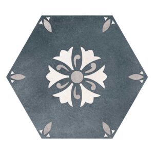 Teal Lily 8" Hex Matte