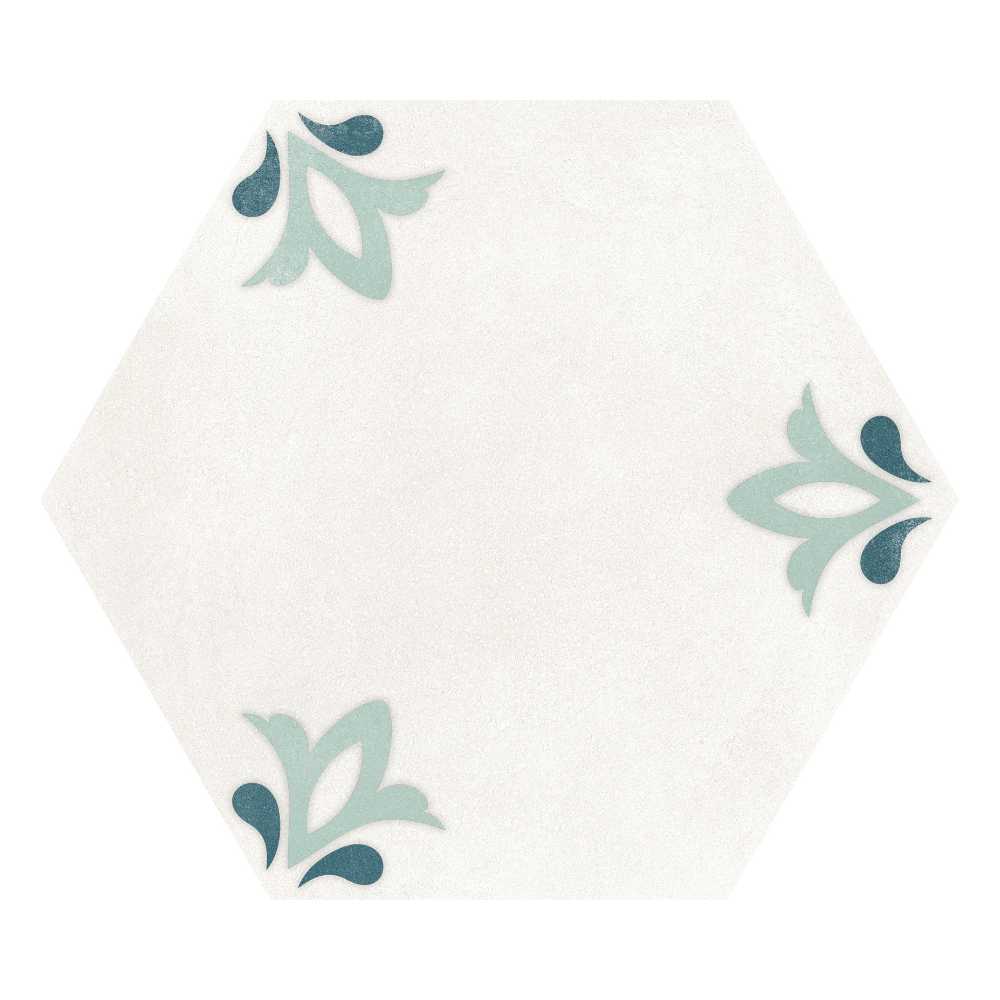 White Lily 8″ Hex Matte