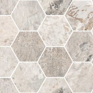 Mud 3" Hex Mosaic Matte