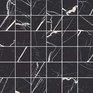 2X2 Mosaic Nero Marquina Matte