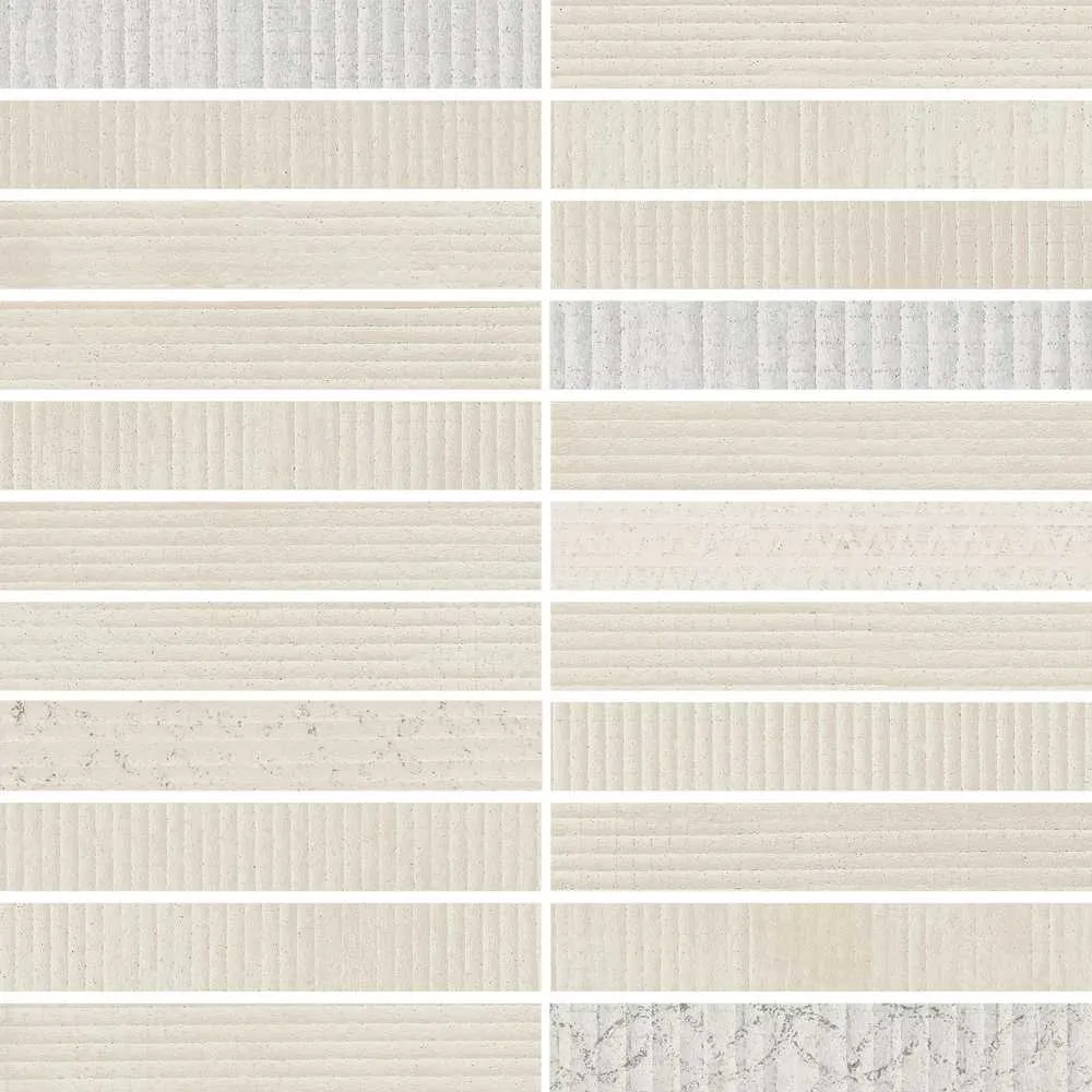 Beige Stack Mosaic Matte