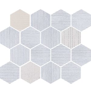 Blue Hexagon Mosaic Matte