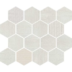 Grey Hexagon Mosaic Matte