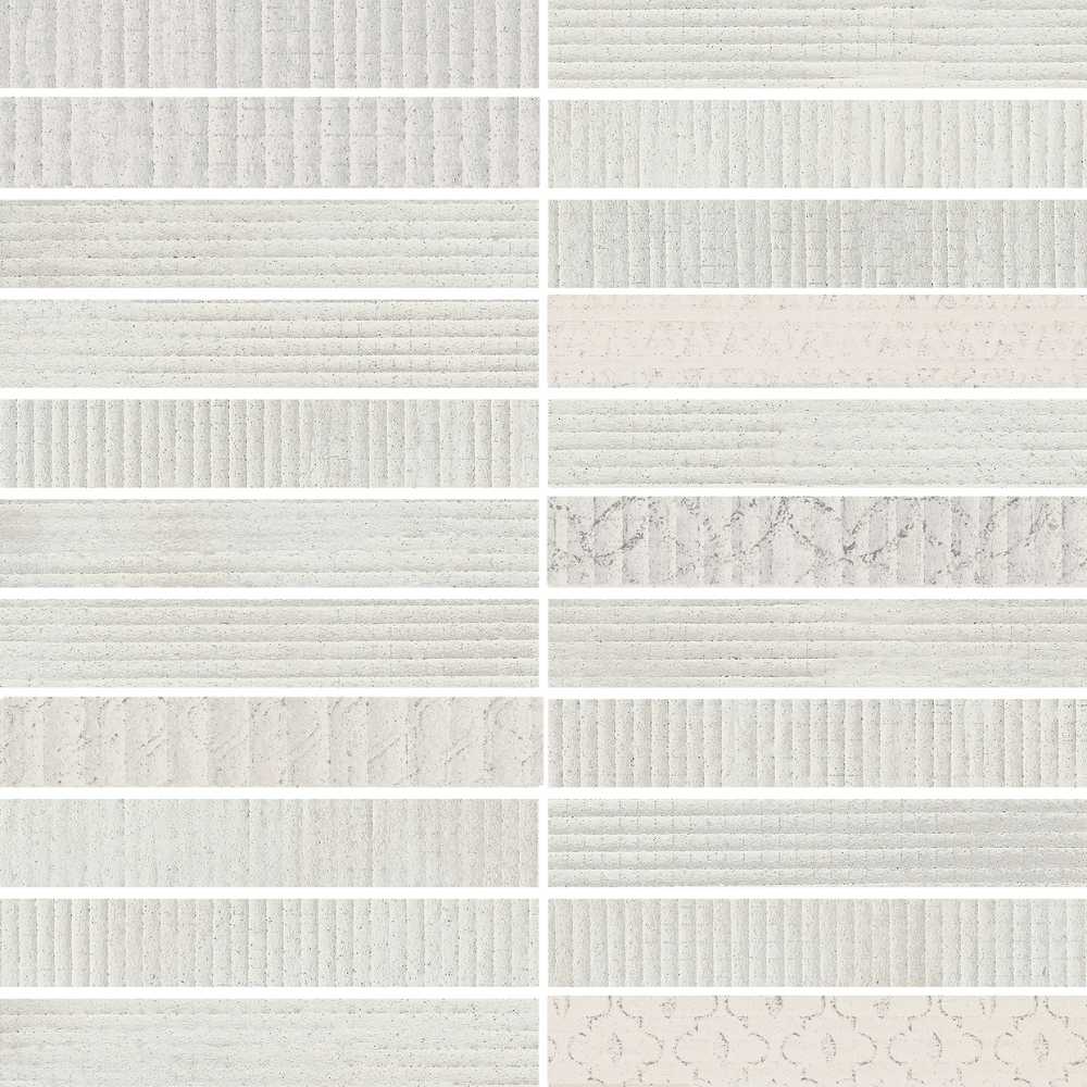 Grey Stack Mosaic Matte
