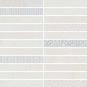 White Stack Mosaic Matte