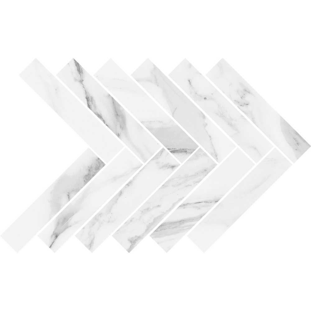 Statuario Herrigbone Matte