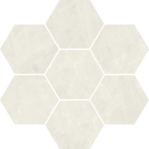 Avorio Hexagon Mosaic Satin