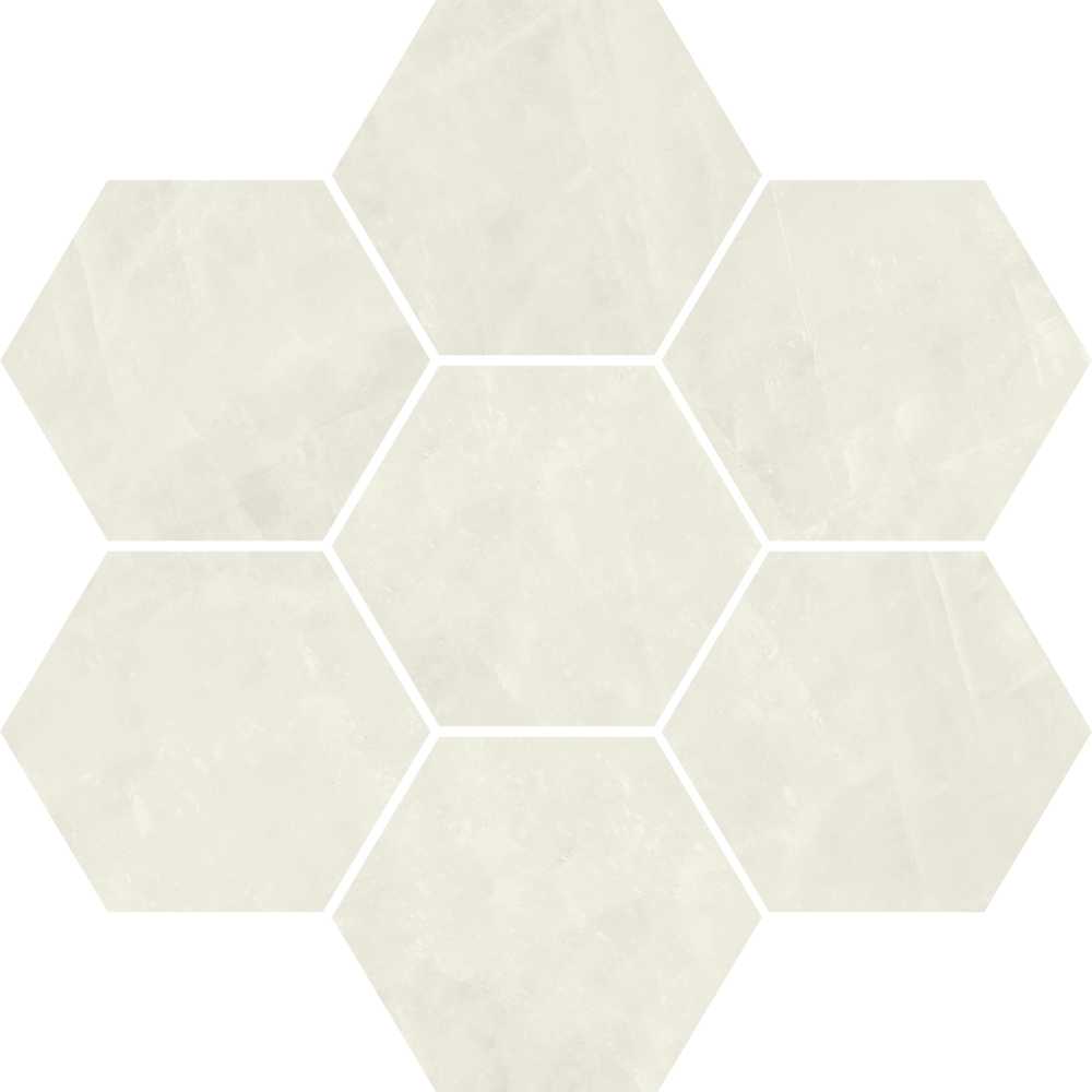 Avorio Hexagon Mosaic Satin