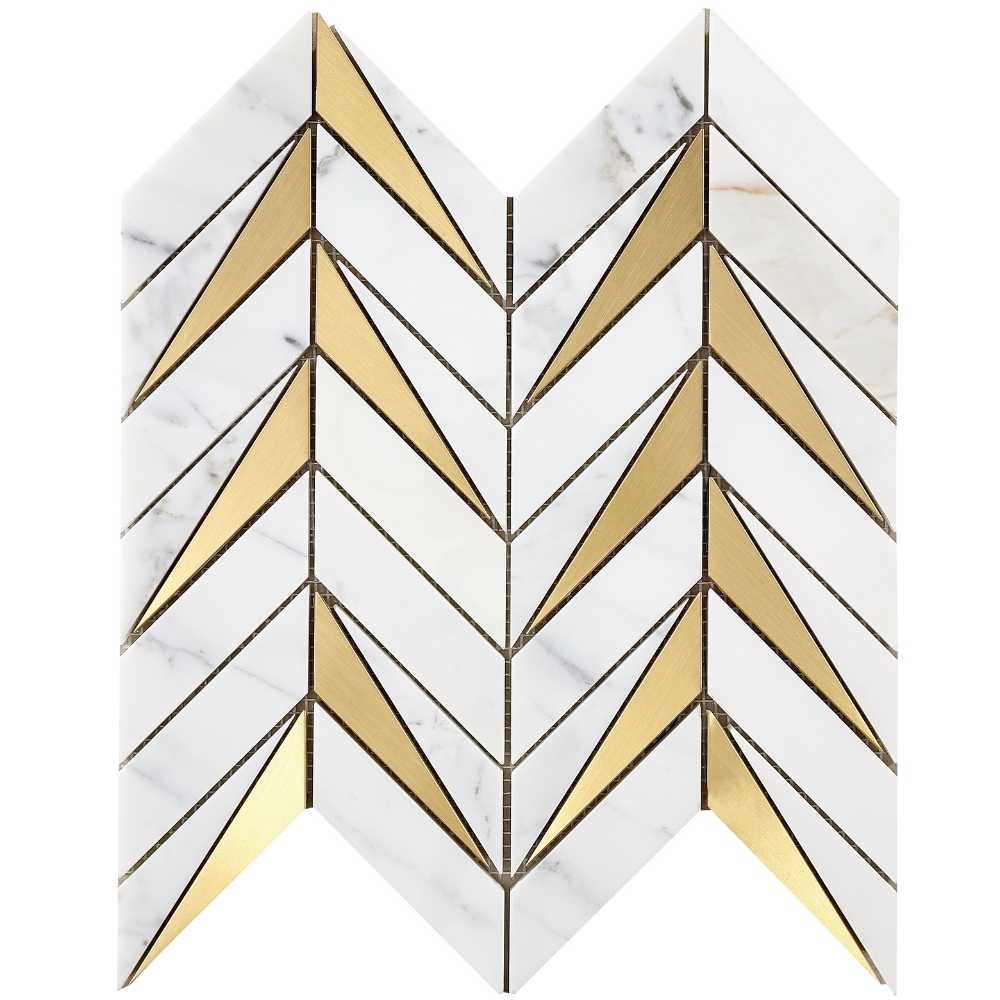 Calacatta Gold /Satin Brass Polished