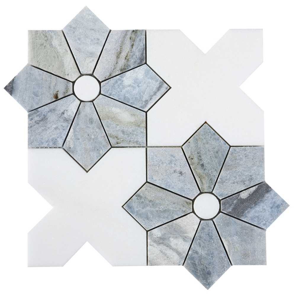 Blu Marea / Thassos Polished