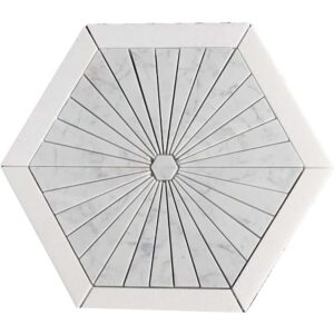 Carrara + Thassos Honed