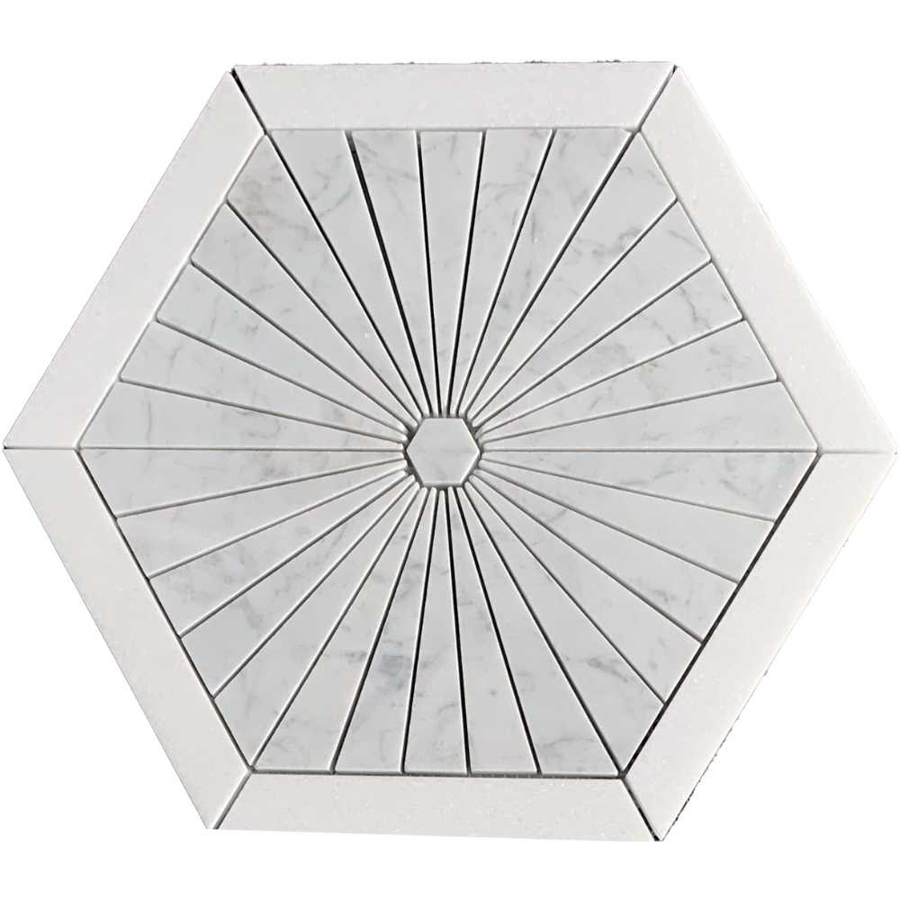 Carrara + Thassos Honed