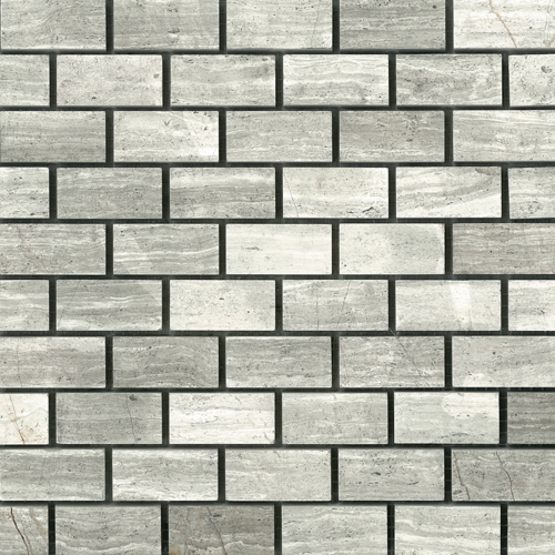 Driftwood White 2X1" Honed