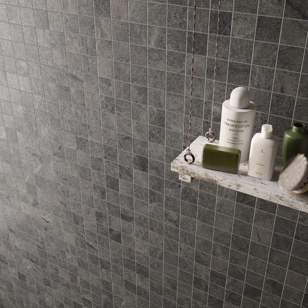 Dk Grey 2X2 Mosaic Matte - Image 2