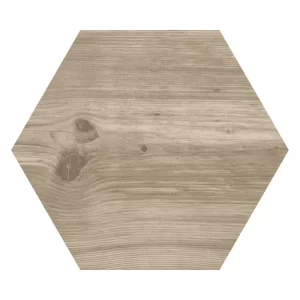 Natural 8" Hex Matte