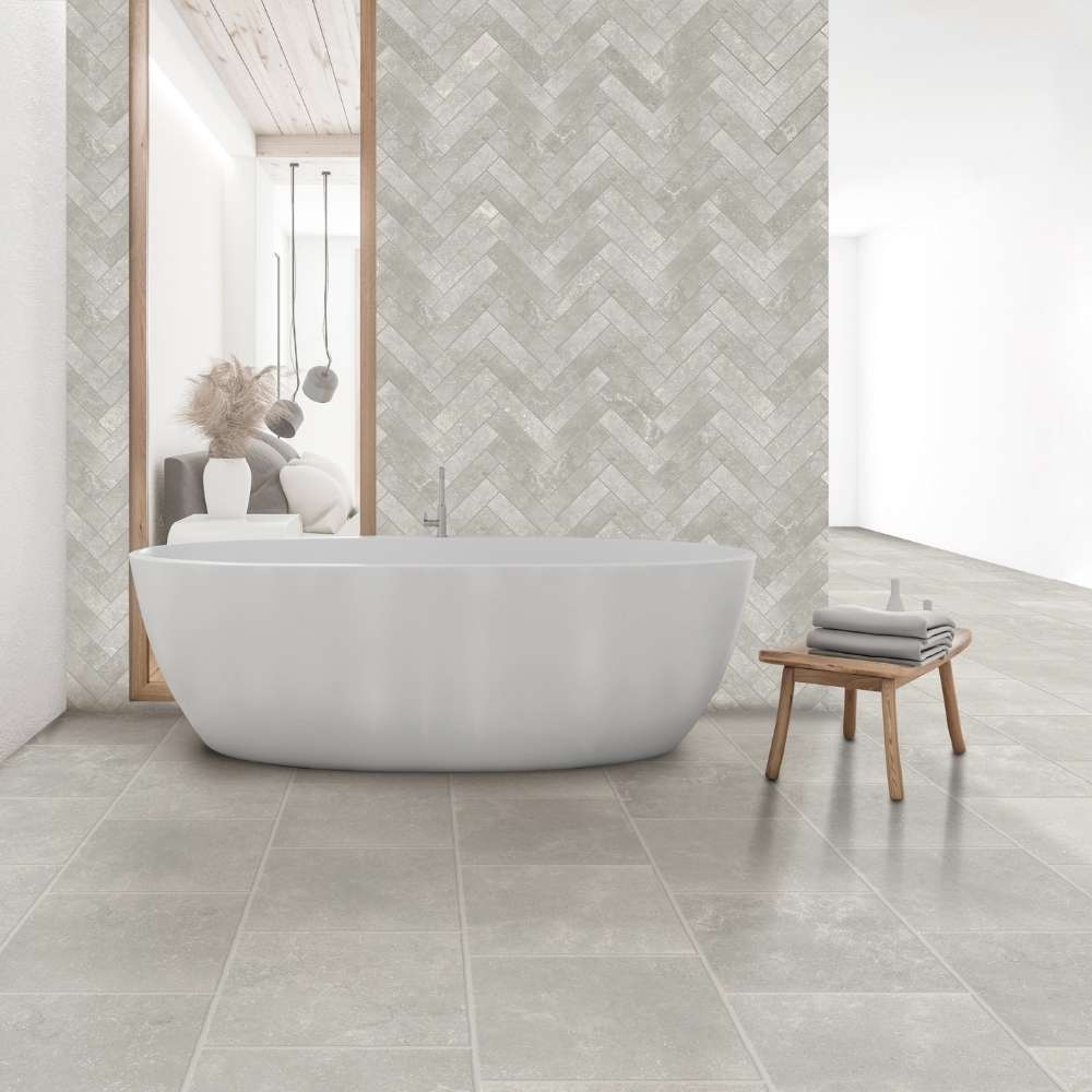 Grigio Herringbone Mosaic Matte - Image 2