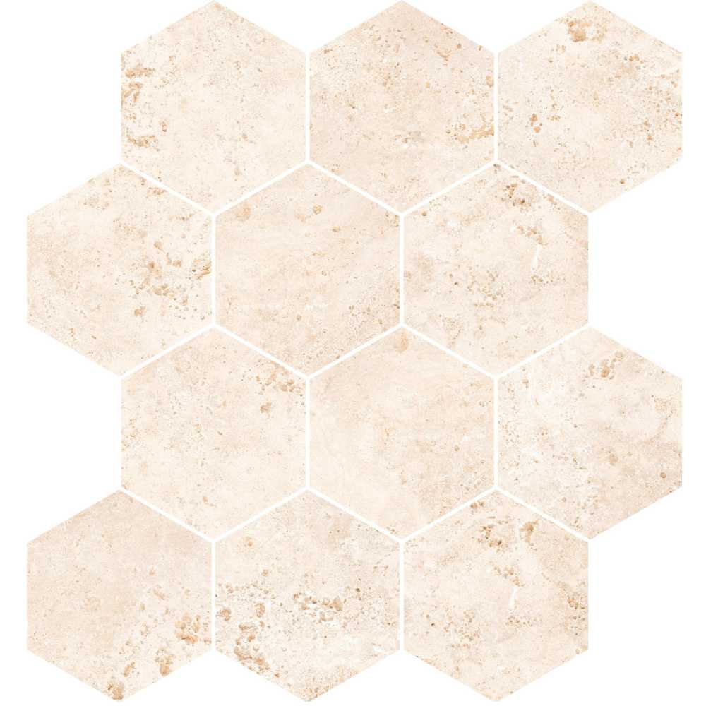 Tivoli Beige Hexagon Mosaic Matte
