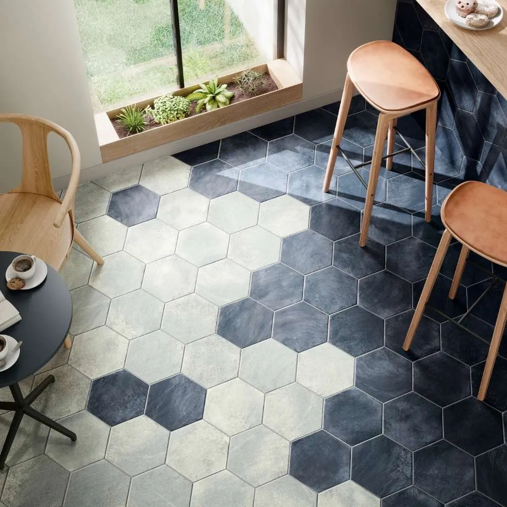Blu 8" Hexagon Matte - Image 2