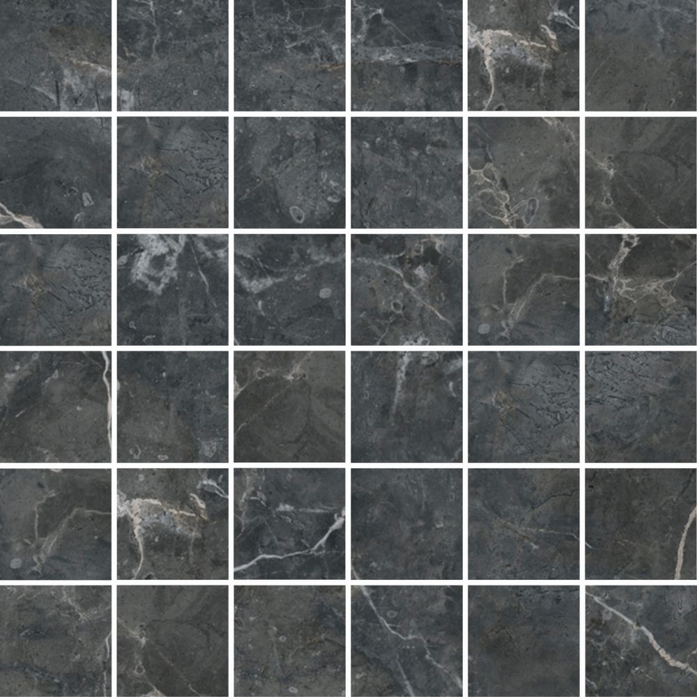Black Shine 2X2 Mosaic Polished