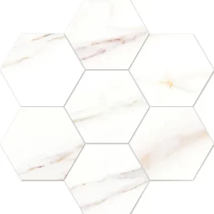 Cava Hexagon Mosaic Satin
