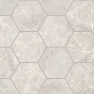 Silver 4" Hexagon Polished