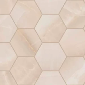 Ivory 4" Hex Polished