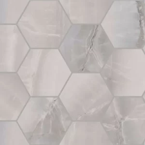 Silver 4" Hex Polished