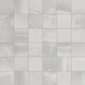 Silver 2X2 Mosaic Matte