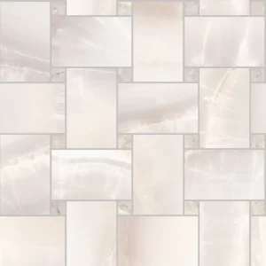 White Basketweave Polished