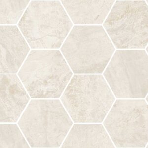 Beige 4" Hex Polished