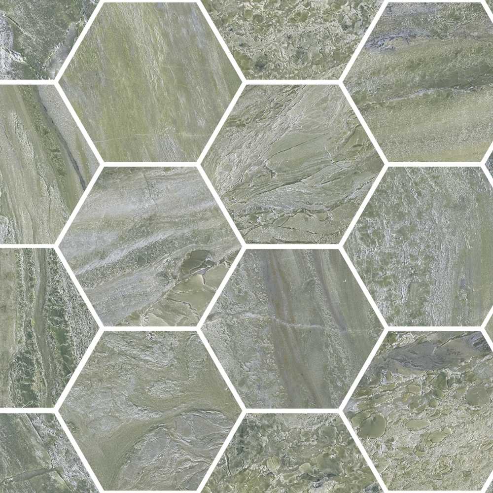 Green 4" Hex Polished