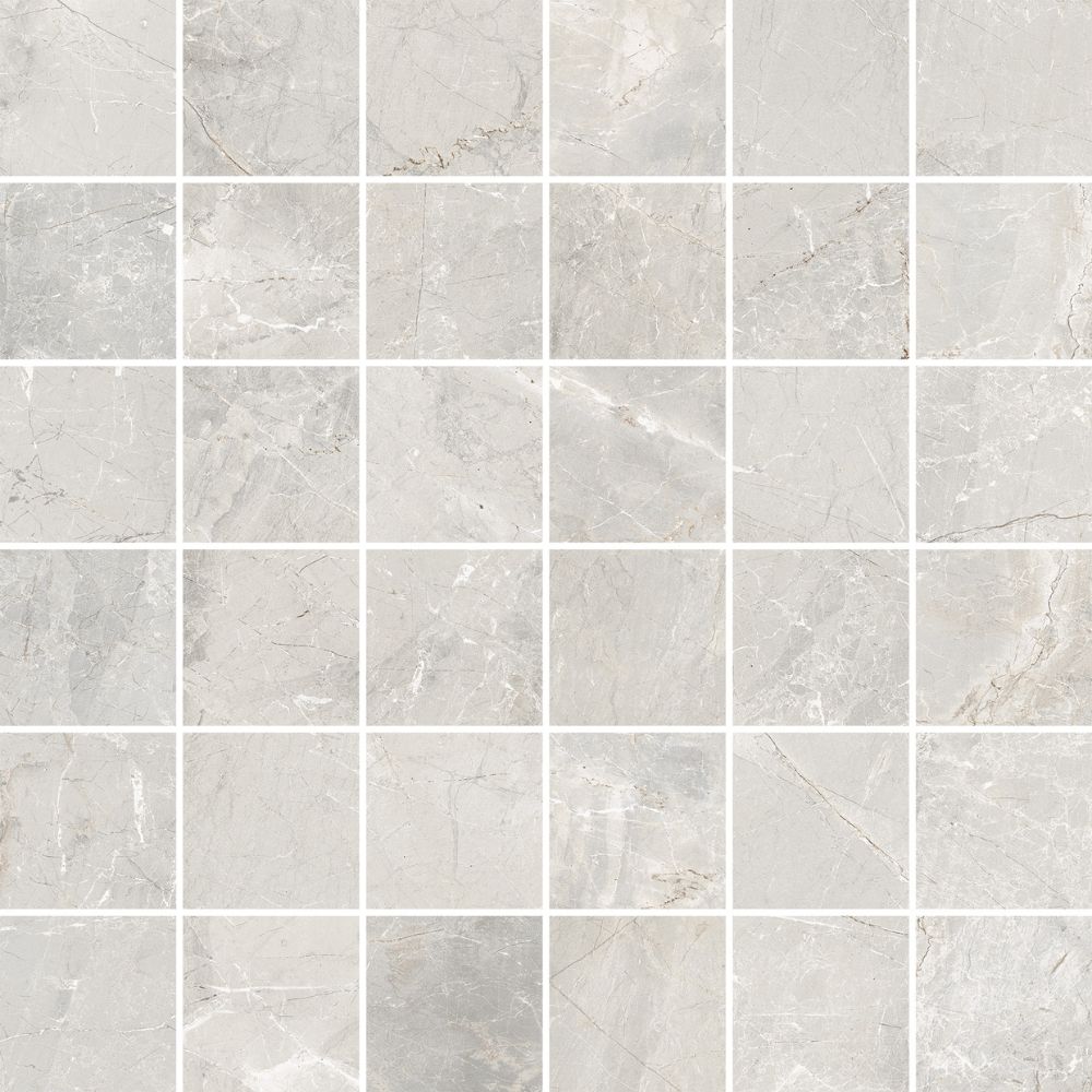 Lt Grey 2X2 Mosaic Matte