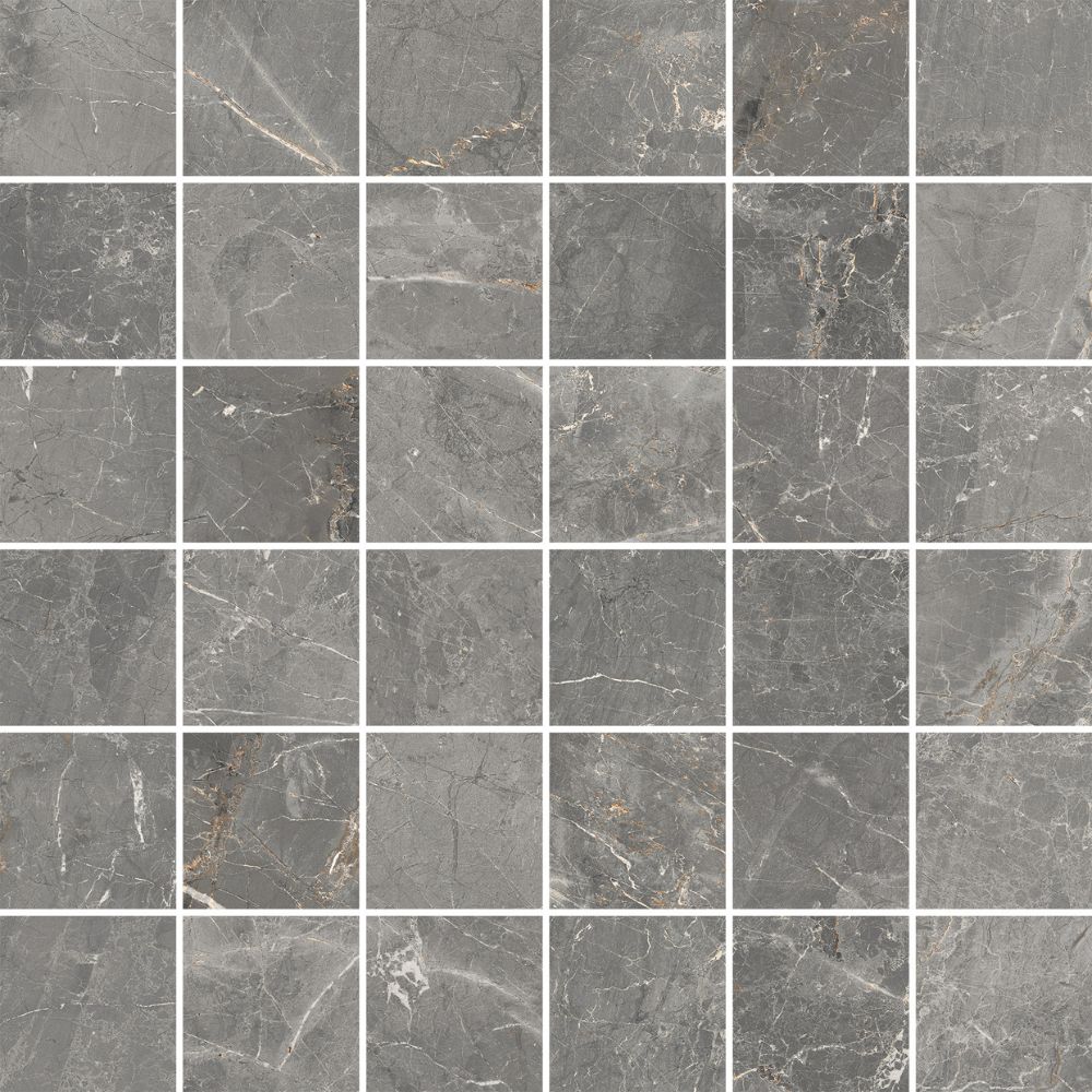 Silver 2X2 Mosaic Matte
