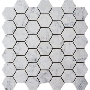 Carrara 2" Hex Matte