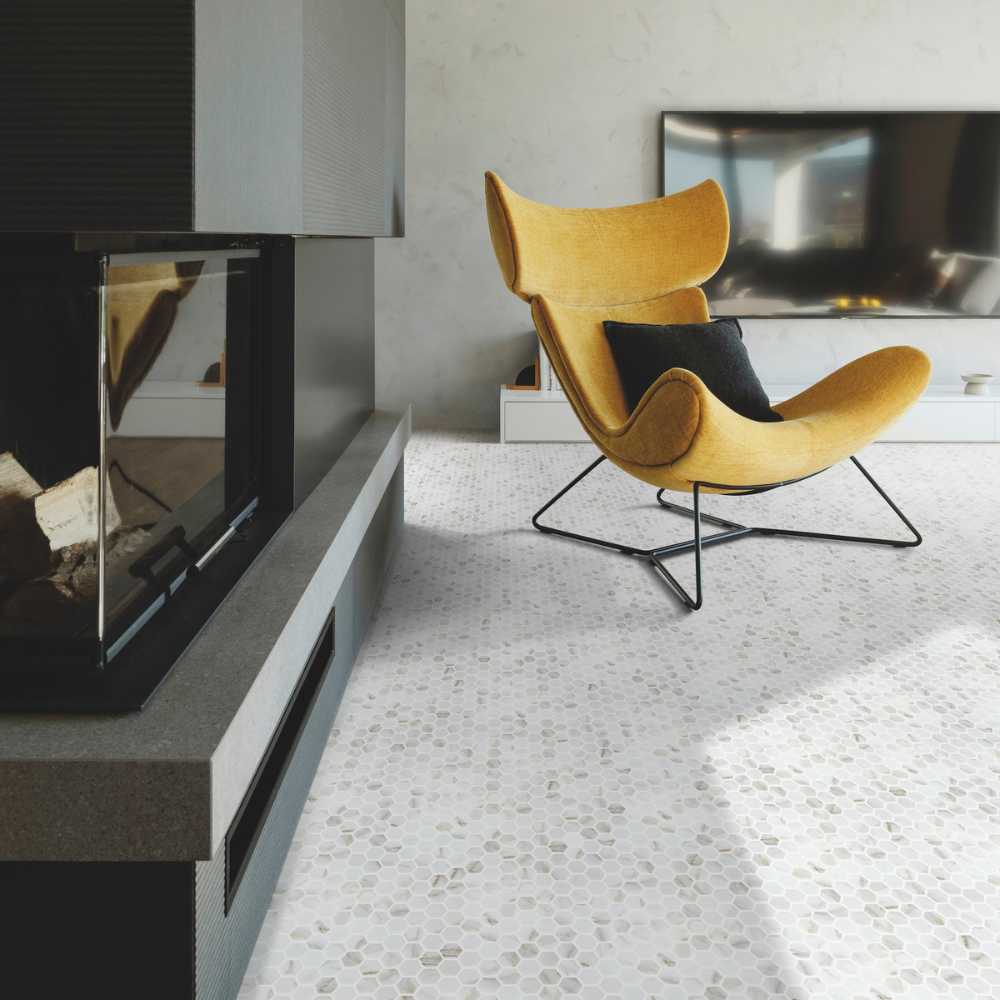 Calacatta Hex 1" Matte - Image 2