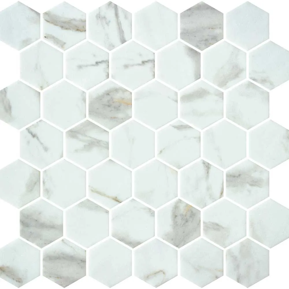Calacatta Hex 2" Matte