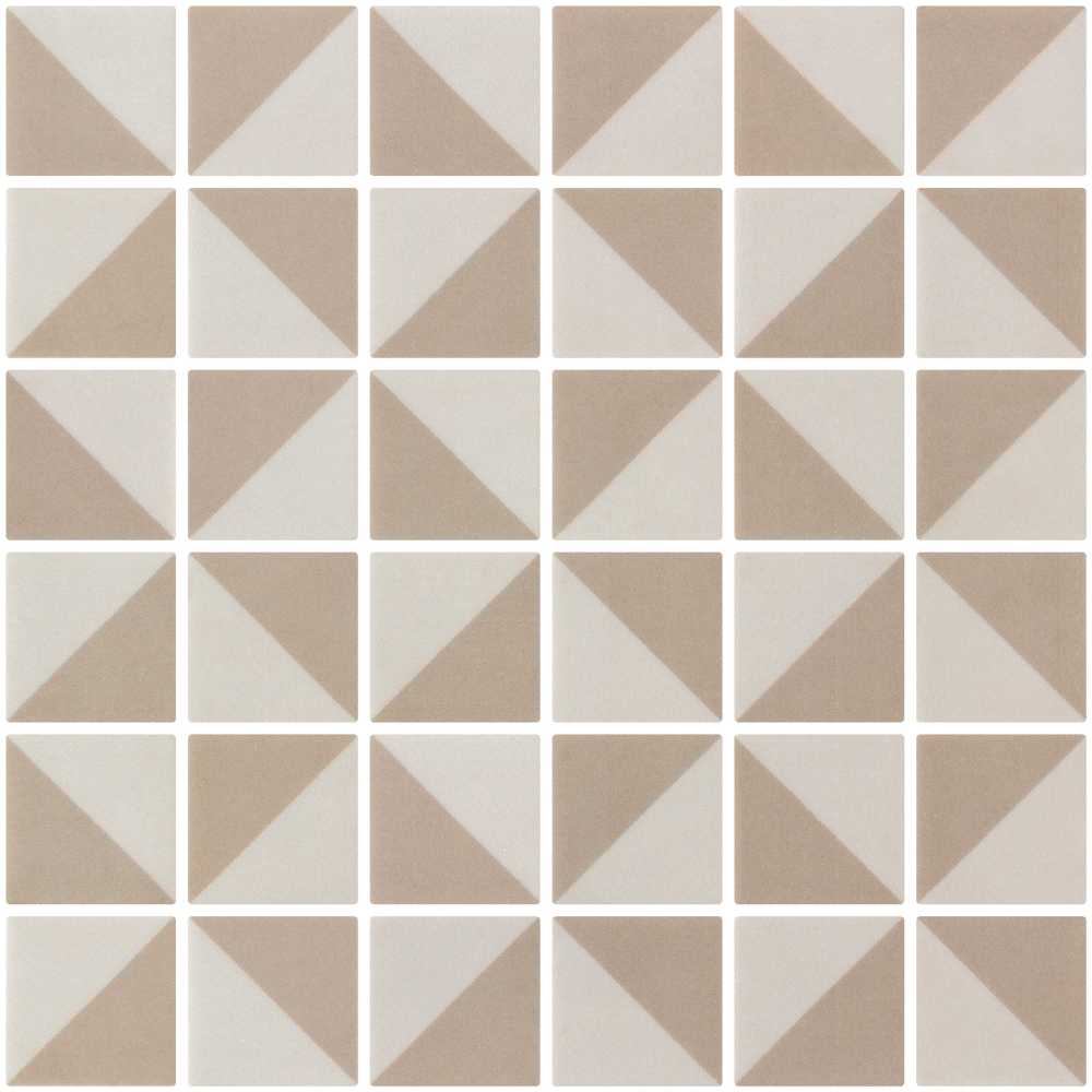 Origami Beige 2X2 Mosaic