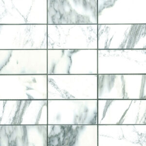 Arabescato 4X2 Patch Mosaic Multi-Texture