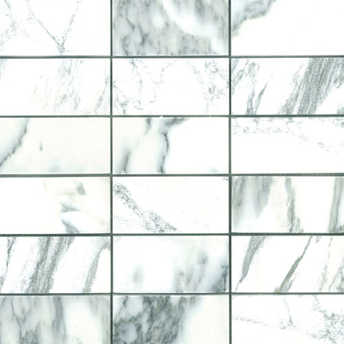 Arabescato 4X2 Patch Mosaic Multi-Texture