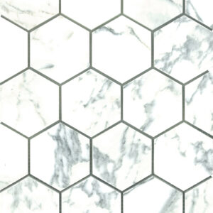 Arabescato 3" Hex Honed